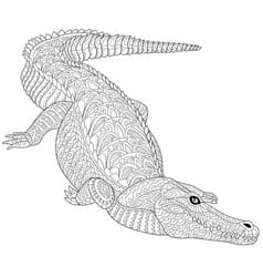 Crocodile To Print For Kids