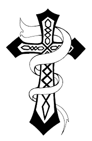 Cross Beauty To Print Coloring Page