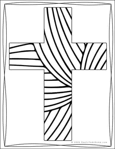 Cross Coloring For Kids Coloring Page