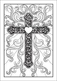 Cross Free Beauty To Print Coloring Page