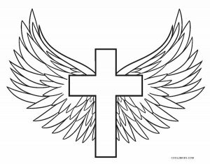 Cross Free Beauty Coloring Page
