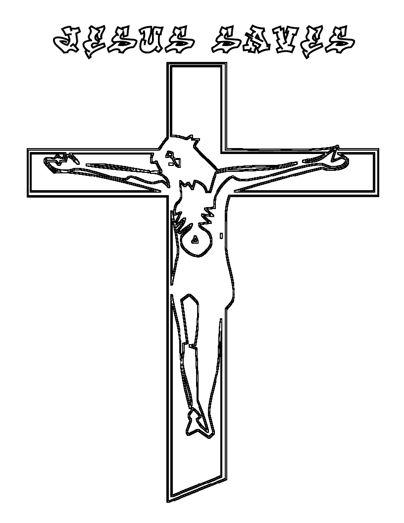 Cross Free Printables Coloring Page