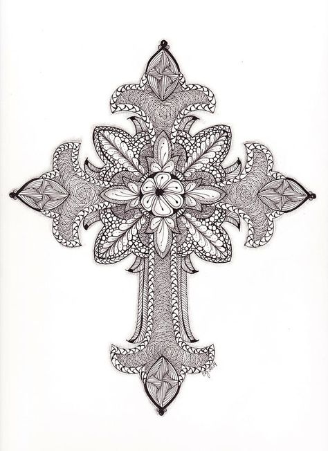 Cross Printables Coloring Page