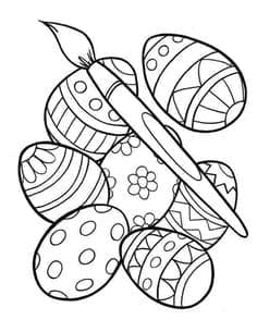 Easter Egg Coloring Coloring Page