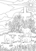 Easter Lambs and Jesus’s Cross