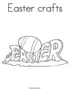 Easter crafts Coloring Page