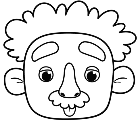 Einstein Free Coloring Page