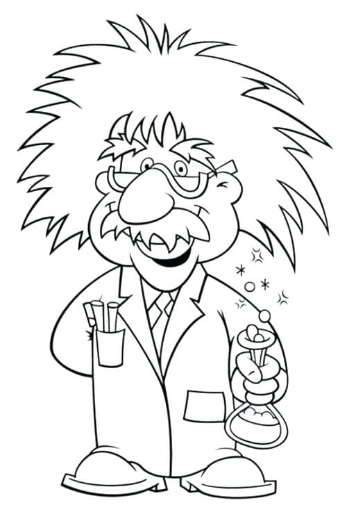 Einstein Science Coloring Pages