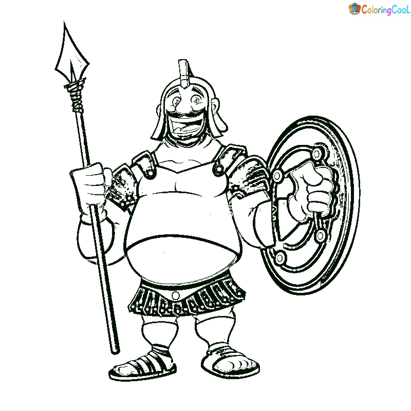 Fat Goliath Coloring Page