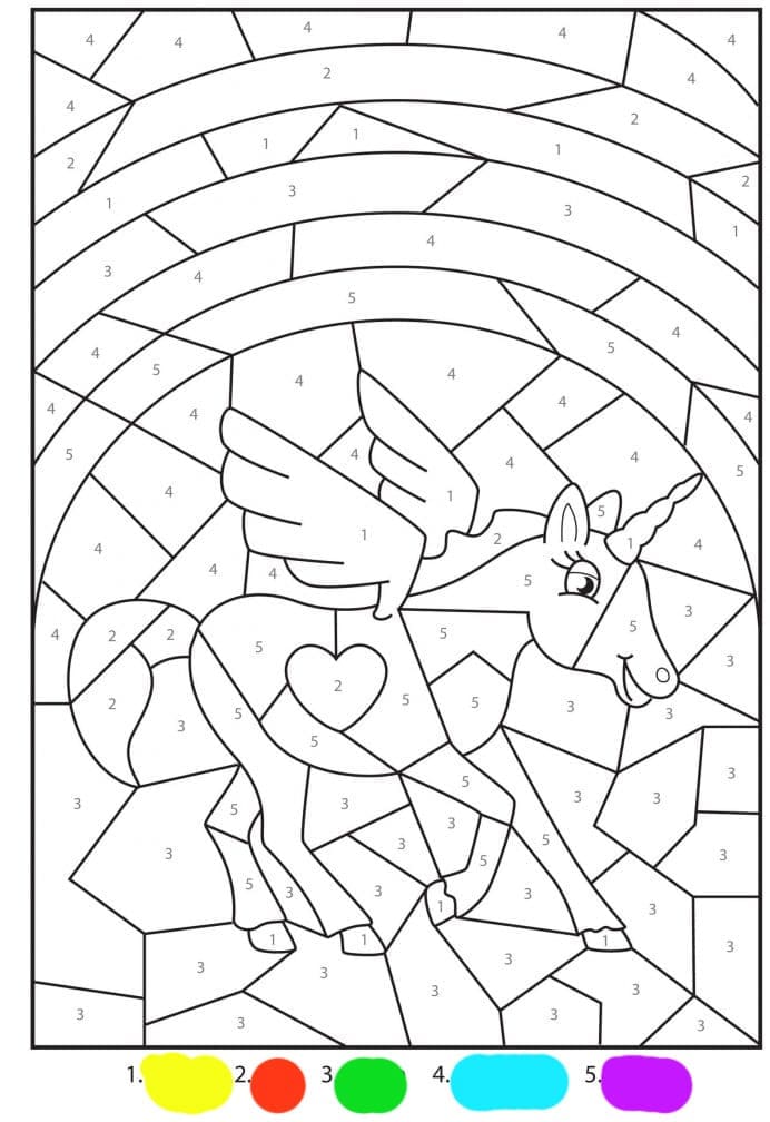Flying unicorn Coloring Page