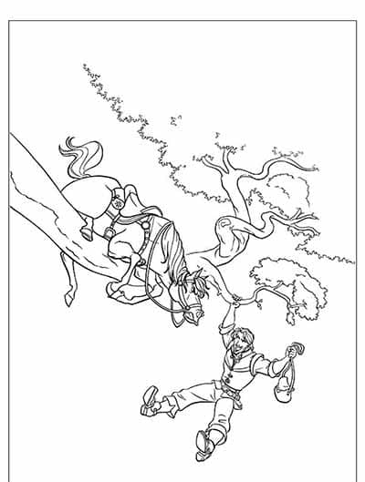 Flynn In Tree Coloring Page
