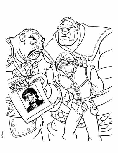 Flynn Wanted Poster To Print Coloring Page