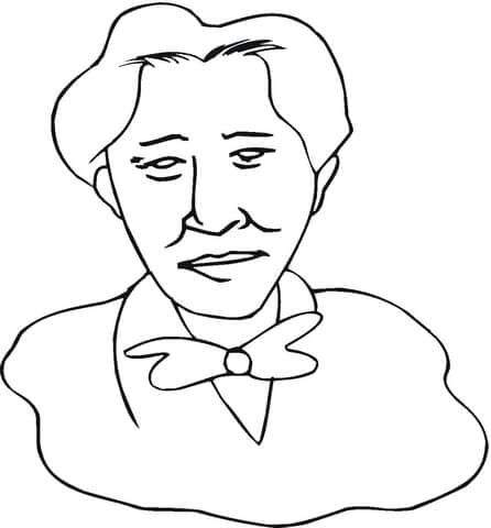 Franz Liszt coloring page Coloring Page