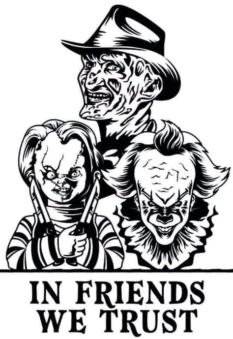 Freddy Krueger Image Coloring Page