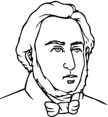 Frederic Chopin coloring Coloring Page