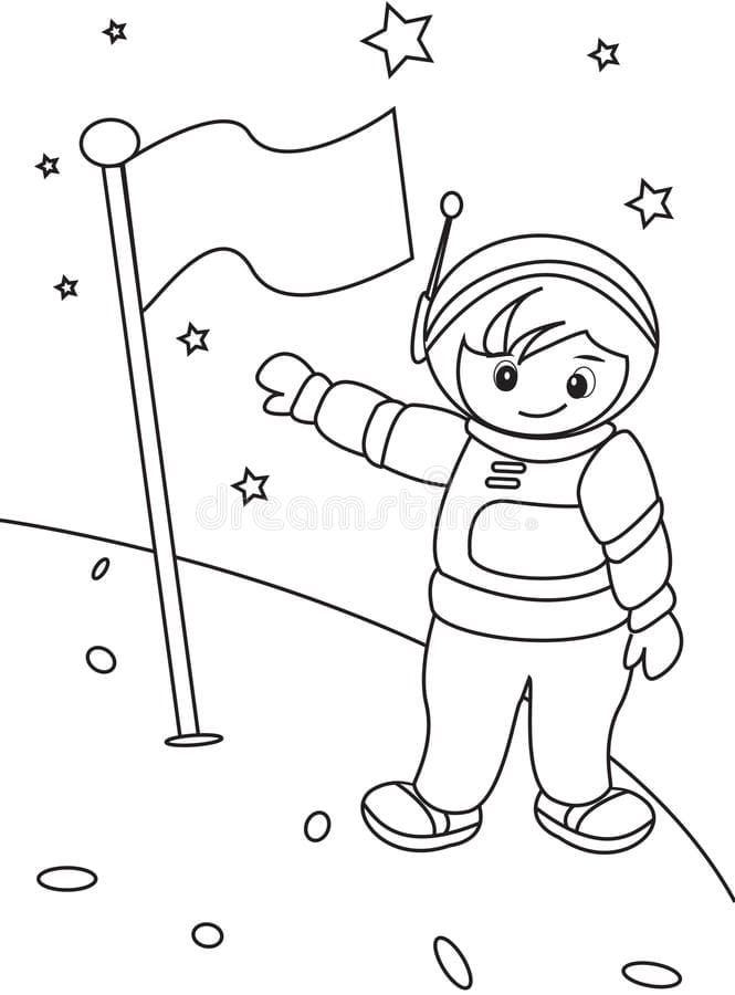 Free Astronaut Coloring
