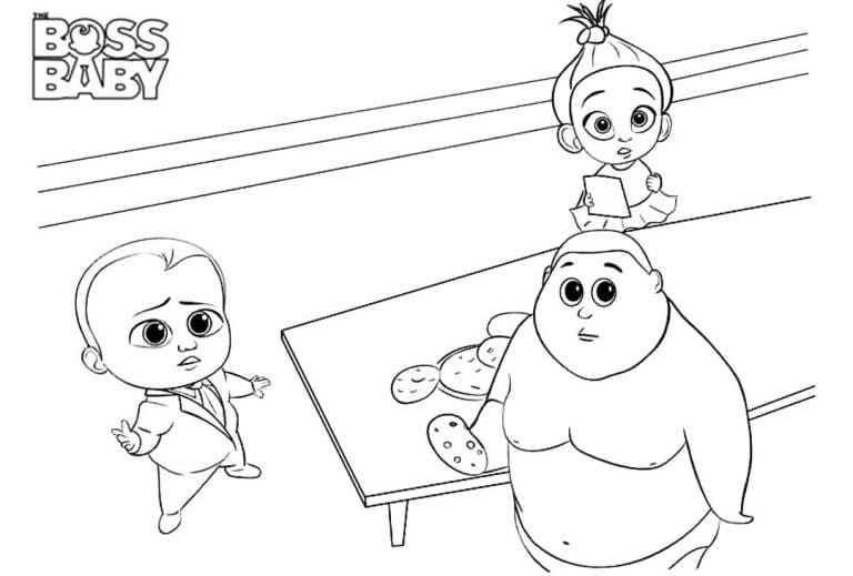 Free Boss Baby Coloring Coloring Page