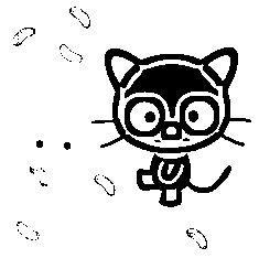 Free Chococat Style Coloring Page