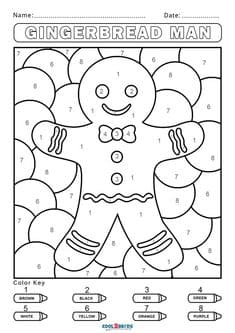 Free Christmas Color by Number To Print