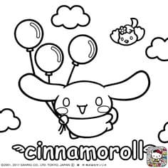 Free Cinnamoroll Coloring Page