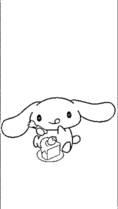 Free Cinnamoroll Sweet Picture Coloring Page