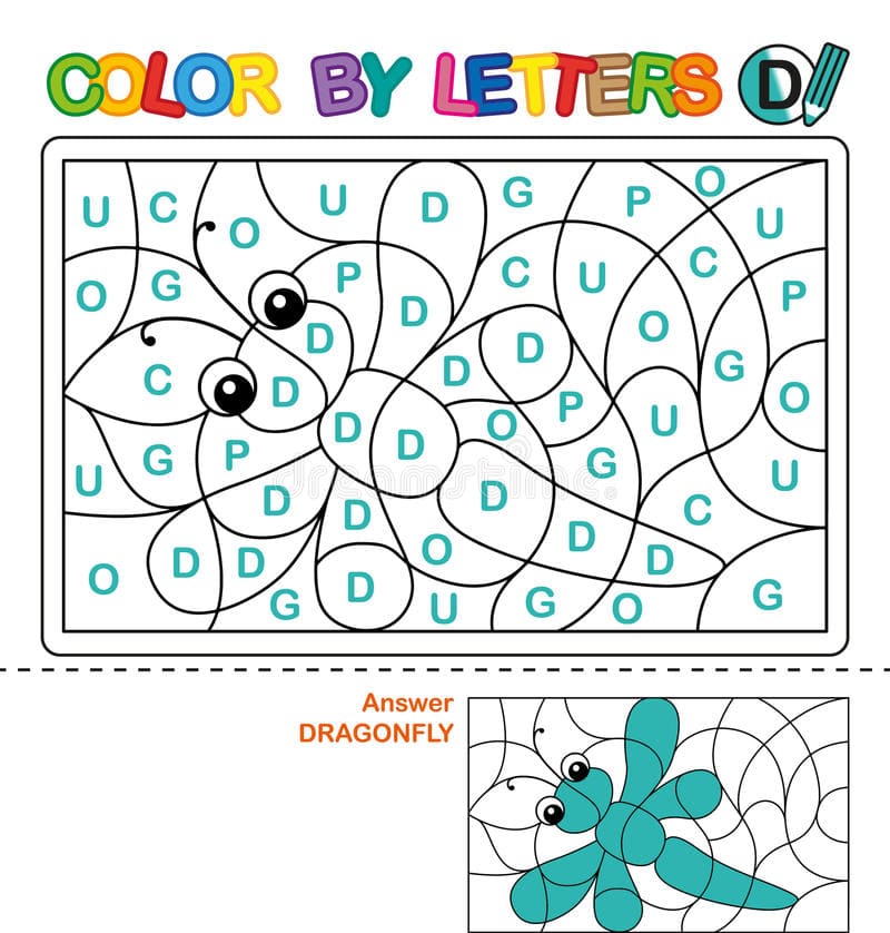 Free Color by Letter Image