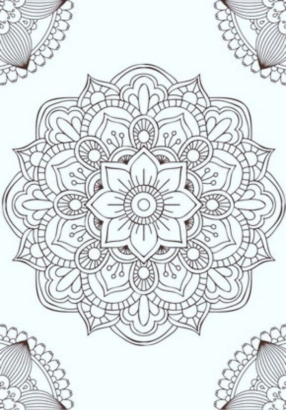 Free Dahlia Image Coloring Page