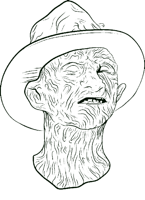 Free Freddy Krueger Sheets Coloring Page
