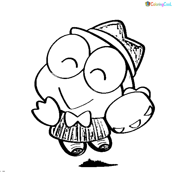 Free Keroppi Picture Coloring Page