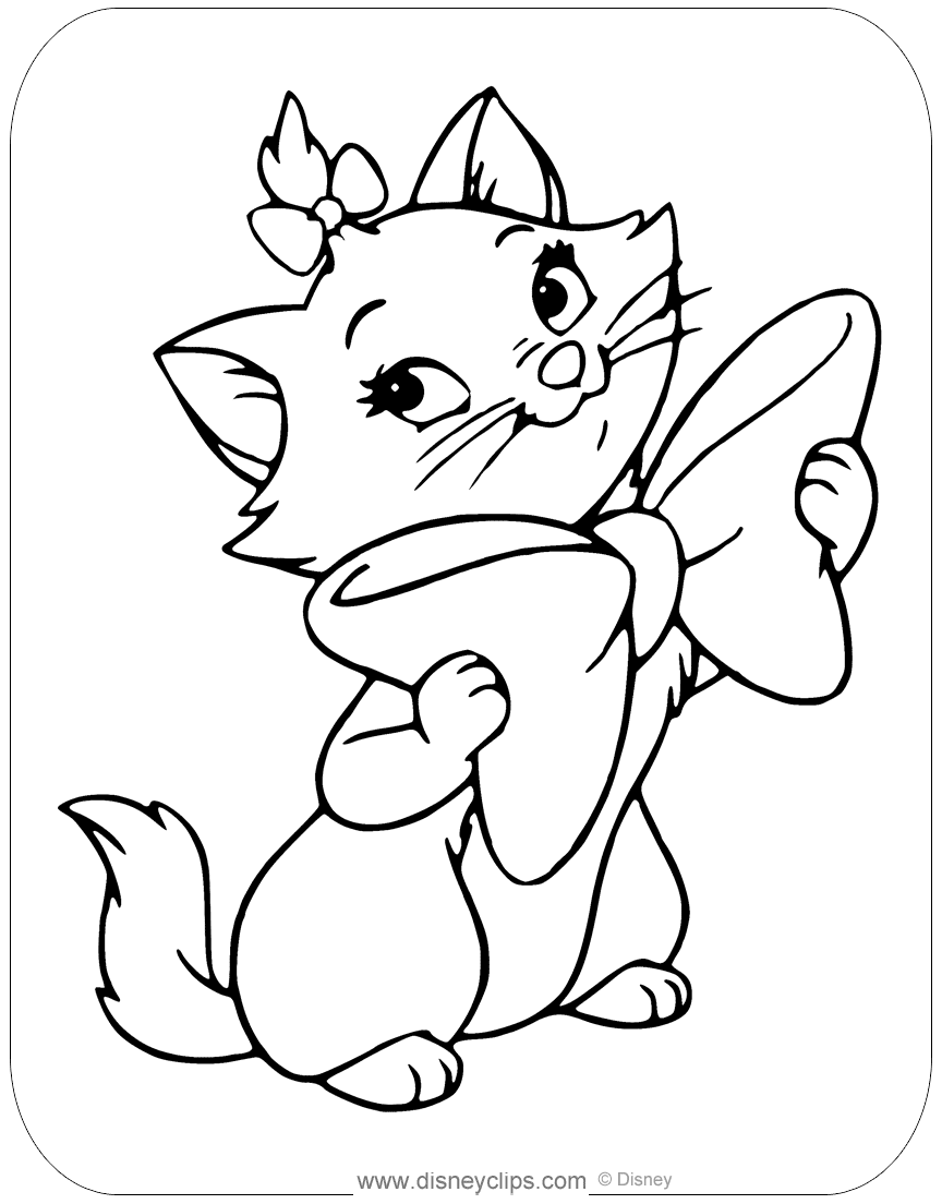 Free Marie Coloring Page