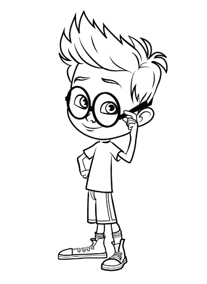 Free Mr Peabody & Sherman coloring page to download for children Coloring Page
