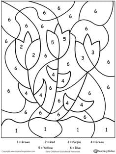 Free Printable Color by Number