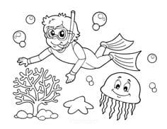 Free Summer Coloring Coloring Page