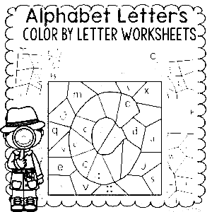 Free color by Letter Picture