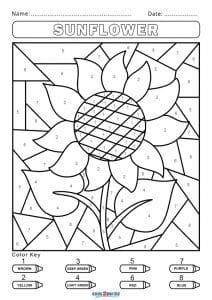Free color by Letter to Print