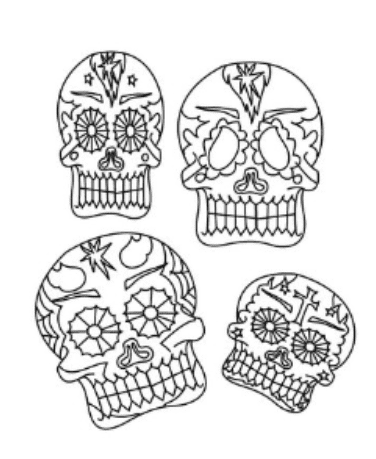 Funny Skeleton Coloring Page