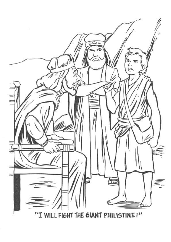 Giant Philistine Coloring Page