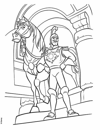 Guard Horse Coloring Page