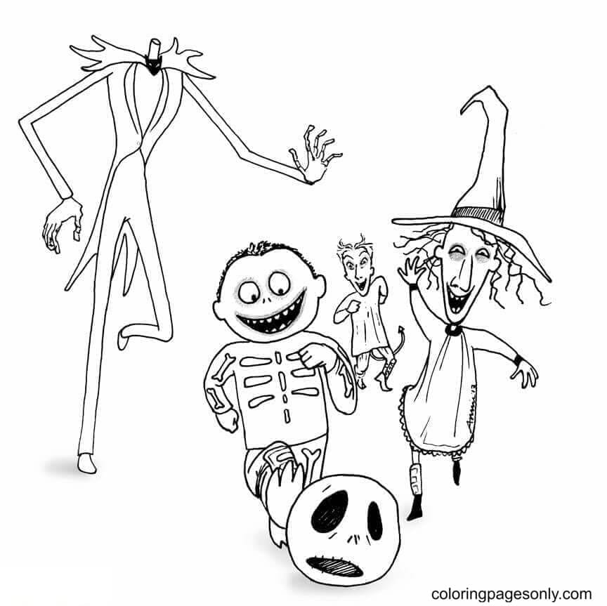 Halloween Celebrations Coloring Page