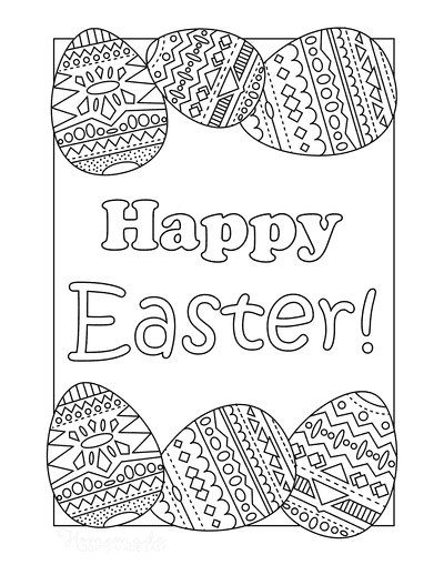 Happy Easter Coloring Page Coloring Page