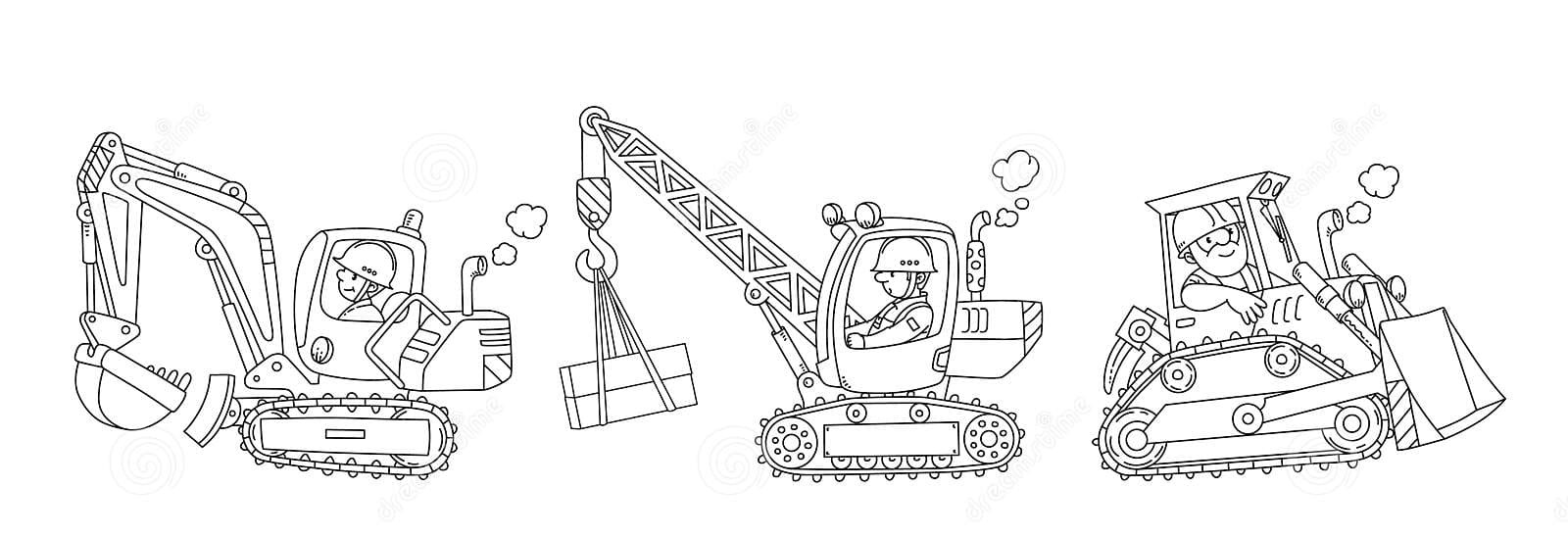 Heavy construction machinery To Print