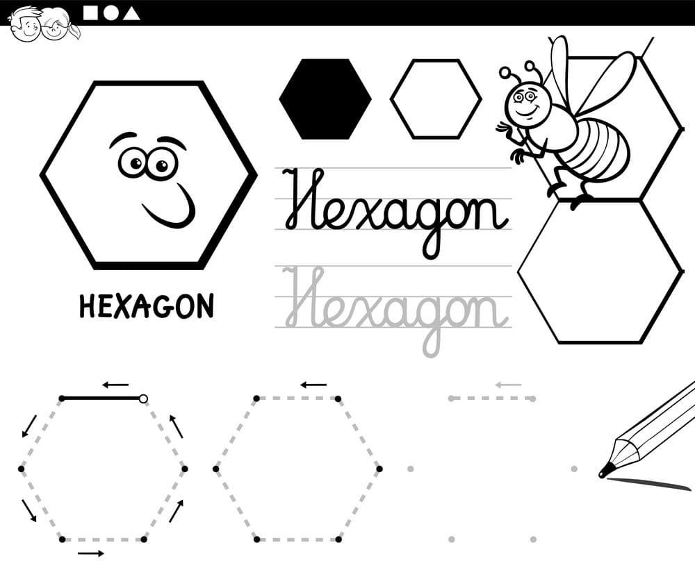 Hexagon Basic Geometric Coloring