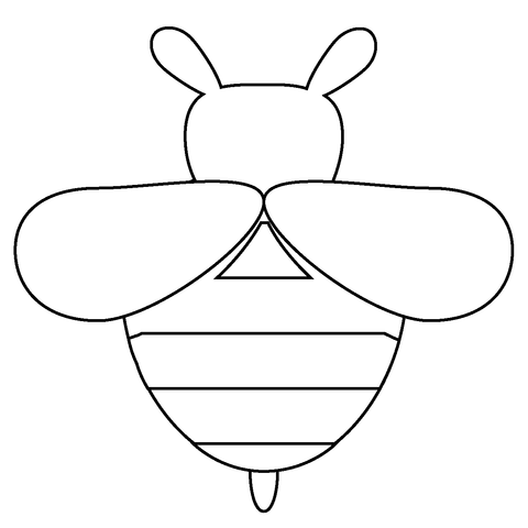 Honeybee Sheets Coloring Page