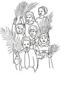 Hosanna for Jesus Coloring Page