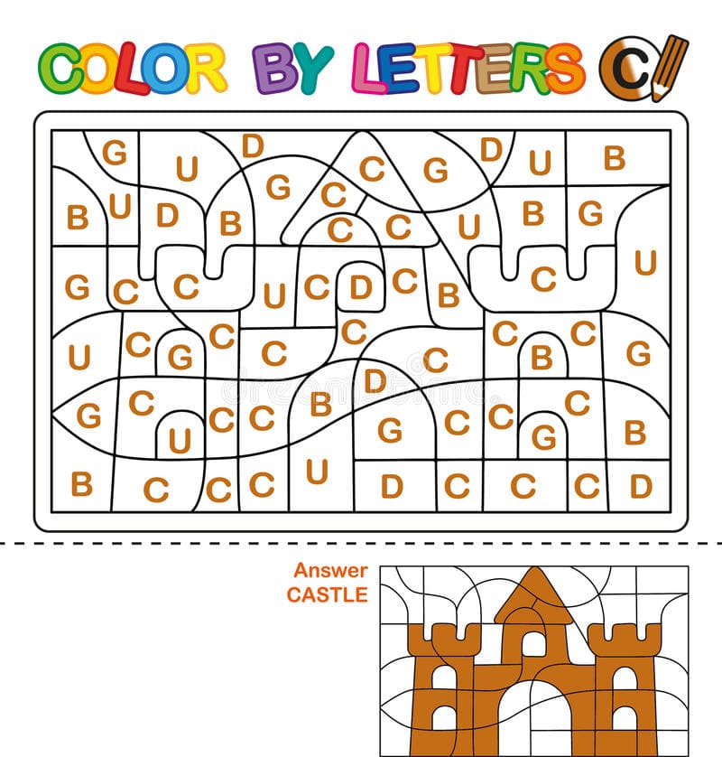 Color By Letter For Kids