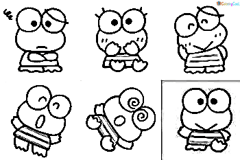 I Love Frogs Coloring Page