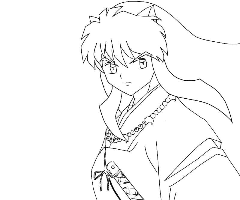 Inuyasha handsome To Print Coloring Page