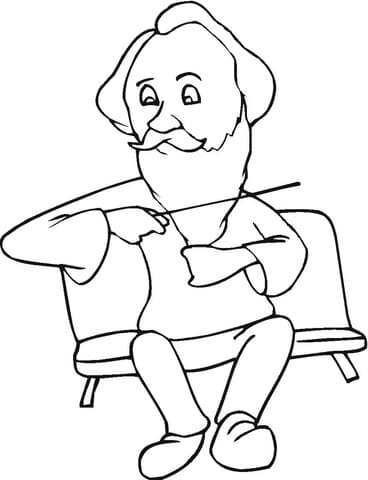 Johannes Brahms Free Coloring Page