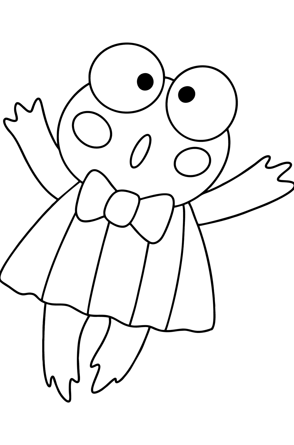 Keroppi Fly To Print Coloring Page