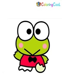 8 Simple Steps For Creating Cute Keroppi Drawing – How To Draw Keroppi Coloring Page